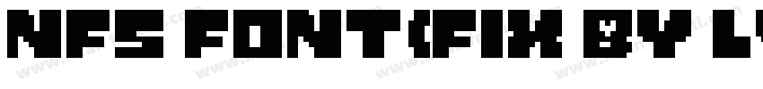 NFS font(FIX BY LYA字体转换